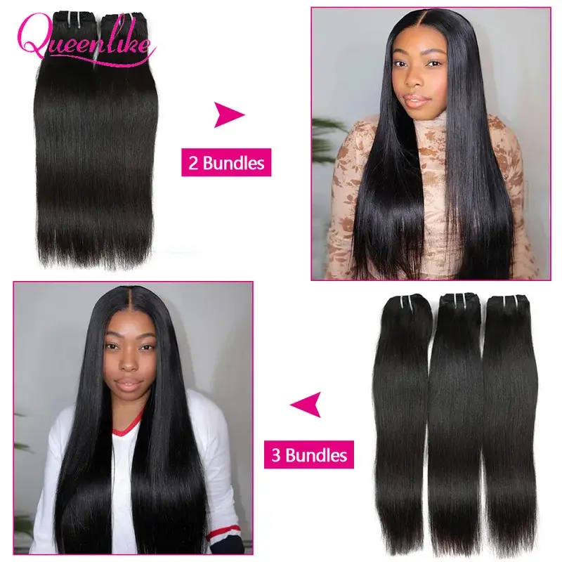 Queenlike 15A Super Double Drawn Vietnamese Raw Bone Straight Human Hair Bundles 20 22 24 inch Top Bundles Human Hair Extensions Queenlike 15A Super Double Drawn Vietnamese Raw Bone Straight Human Hair Bundles 20 22 24 inch Top Bundles Human Hair Extensions