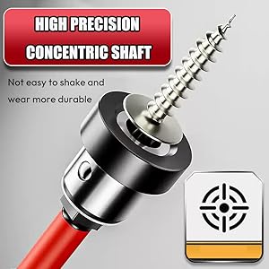 5pcs Drywall Bit Attachment with Depth Stop, PH2 Magnetic Drywall Screwdriver Bits for Countersinking Drywall Screws in Plasterboard, 1/4 Inch Hex Shank Plasterboard Bit