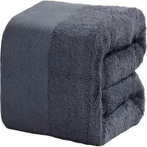 SEISSO 100% Cotton Bath Towels 35x70 Inches Large Bathroom Extra & Quick Drying Unisex 2 Counts Soft Plain Towels Water Absorbent Unisex