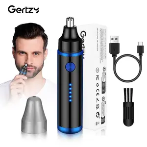 USB Rechargeable Men's Ear & Nose Hair Trimmer, Cordless Rechargeable Trimmer, Portable Nose & Ear Hair Shaver, Personal Care Appliances for Men