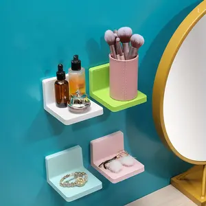 1 Floating Shelf, Wall Mounted Storage Rack, Hanging Storage Rack for Bathroom, Storage Tank Rack, Non-Drilling Bonded Organiser