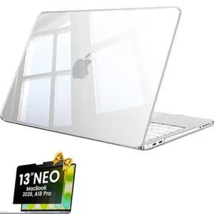 Changhefeng 2-In-1 Privacy Screen Protector and Crystal Clear Case for Macbook Neo, Protective Cover for Laptop, Durable and Transparent