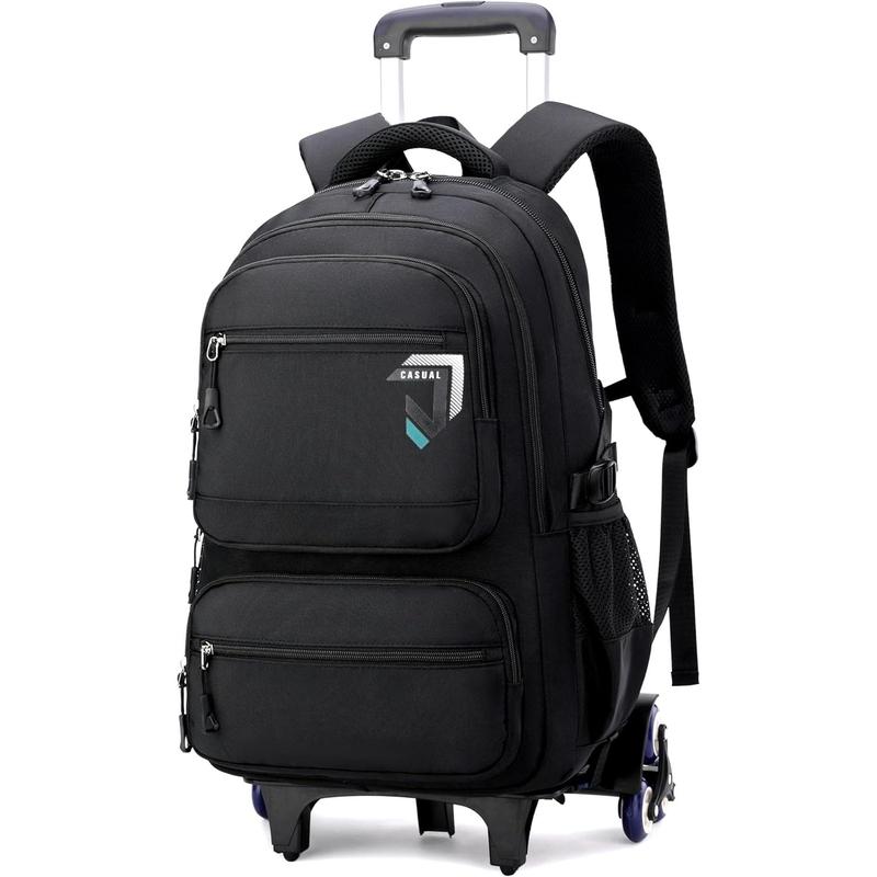 Rolling Backpack for Backpack with Wheels for Roller Laptop School Bag ...