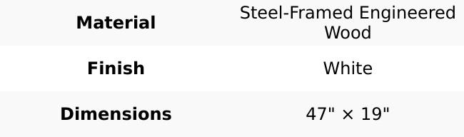 47.3'office desk with power outlet,2 Monitor Stands