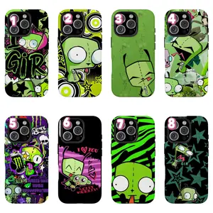 I-Invad3r Z-Zim GIR Phone Case|Y2K Aesthetic Protective Cover For iPhone 17 Pro Max 16 15 14 13 12 11 for Samsung S21 S22 S23 S24 S25 S26 Phone Case|Tough Phone Case|gift for him for her|Best Gift