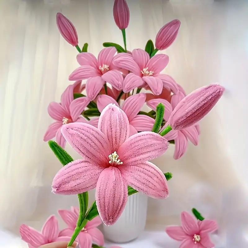 720 Piece Multi-Color Lily Twist Rod Pipe Cleaner Craft Kit, DIY Handmade Project, Perfect for Mother's Day, Graduation, Christmas, Valentine's Day