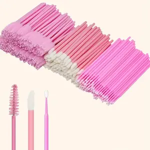 200pcs Disposable Makeup Brush Set, Mini Cotton Swabs, Mascara Brushes & Lip Brushes, Multifunctional Beauty Tools, Perfect Gift Choice