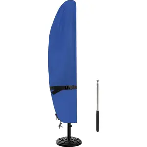 Patio Umbrella Cover,  Umbrella Covers for 9ft to 13ft Outdoor  Offset Umbrella Covers with Push Rod, Blue