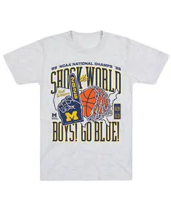 Retro Basketball Graphic Tee  “Shock The World” Vintage Style Shirt