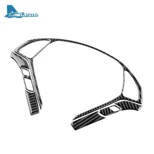 7pcs Real Soft Carbon Fiber Sticker for Infiniti G25 2010-2013 G35 2007 2008 G37 2008-2013 Steering Wheel Button Frame Trim