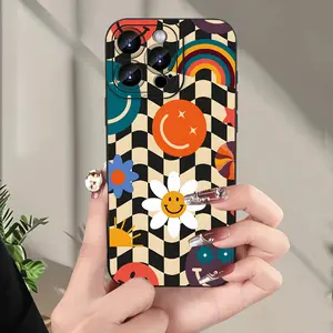 A creative smiley face pattern phone case, TPU shockproof full protection case, suitable for iPhone 17/16/15/14/13/12/11 PRO MAX PLUS AIR E XS and PROMAX MINI, an ideal gift for friends and family, MS2117