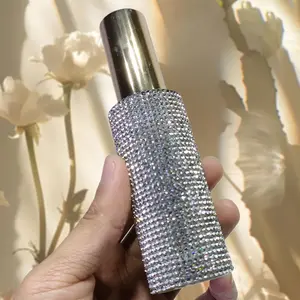 Luxury Rhinestone Perfume Bottle Set, Elegant Decorative Atomizer Gift Box, High-End Fragrance Dispenser for Women & Men