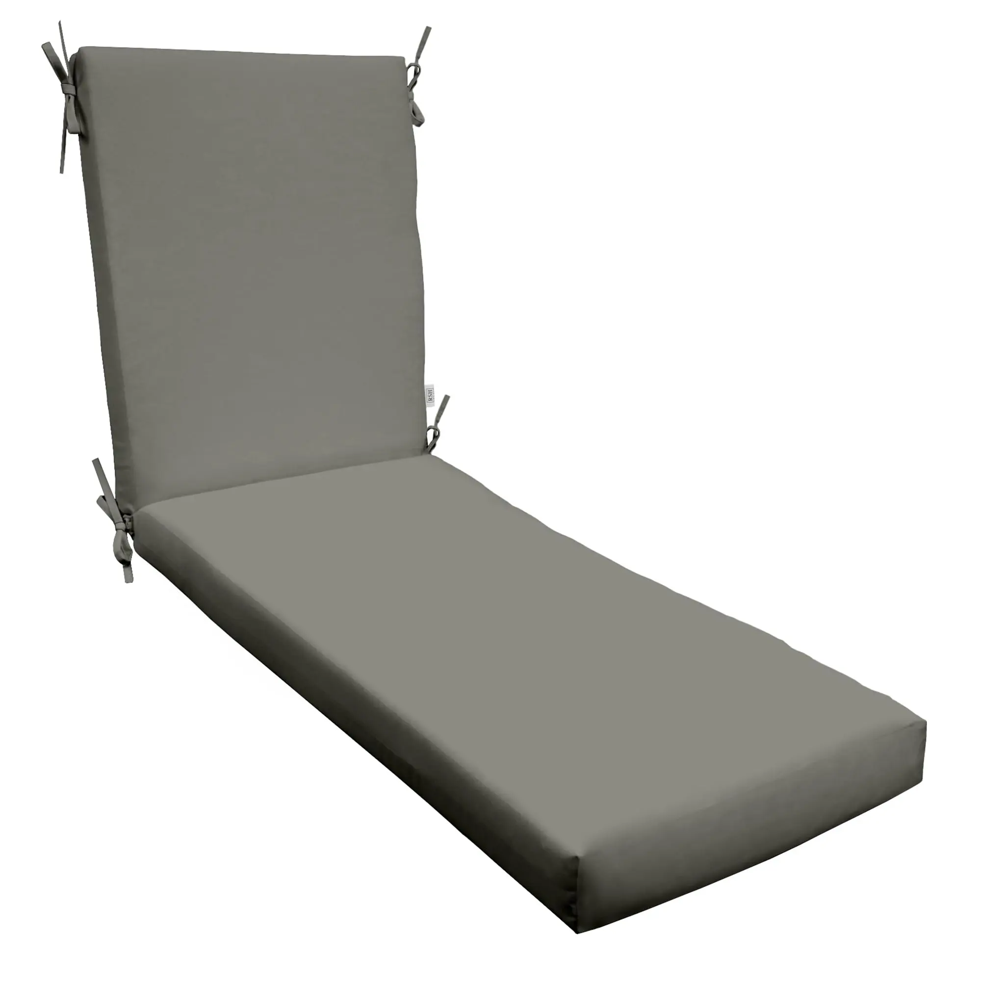 Resort Spa Home Decor Charcoal Lounge Chair Cushion for Poolside, Sunbrella® Fabric
