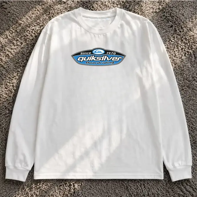 Vintage 90s Quiksilver Skateboarding and Surfing Unisex Long Sleeve Tee