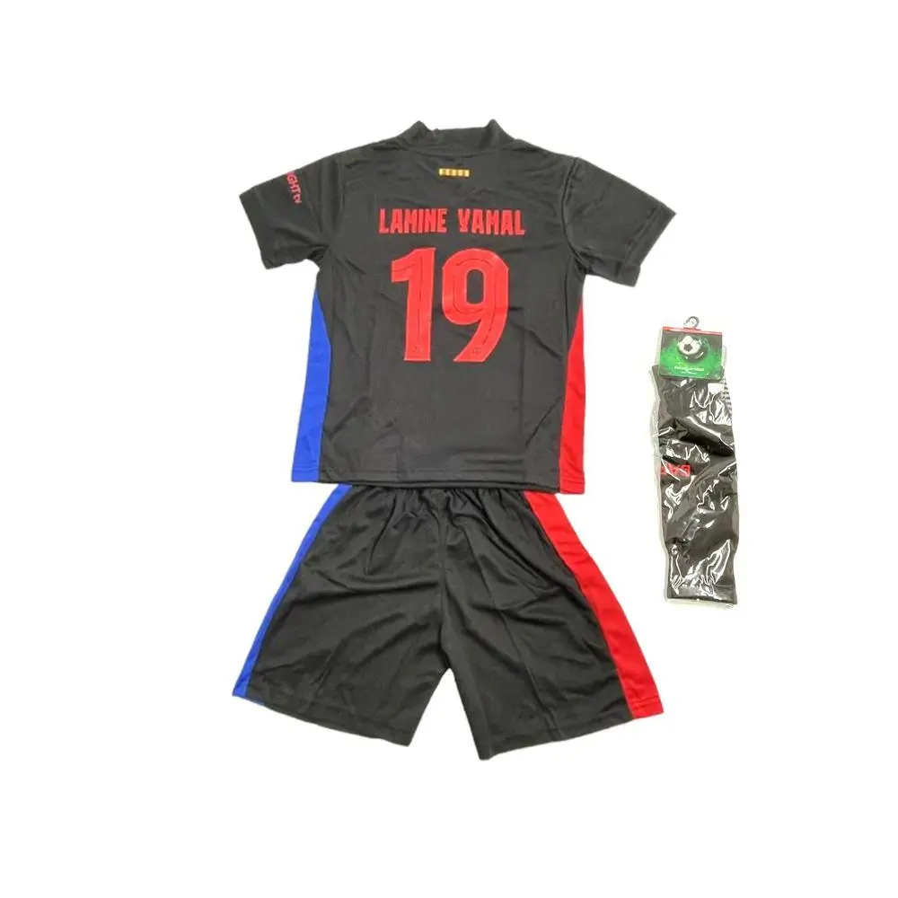 Youth 3-Piece Soccer Uniform Football Kit with #19 Jersey, Shorts, and Socks, Fan Gift Set for Kids, Football Shirts