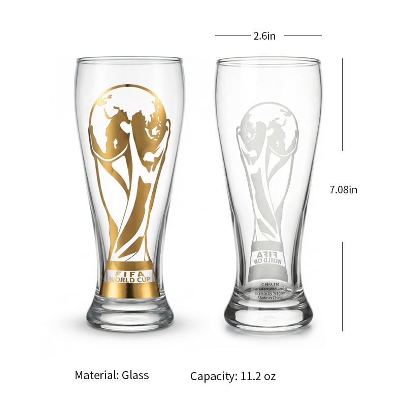 FIFA World Cup 2026 Official Fan Glass Cup | Soccer Party Beer