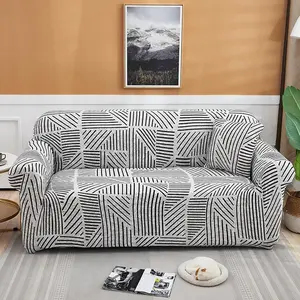 Printed Sofa Cover Stretch Couch Covers Set Patterned Loveseat Slipcovers for 2 Cushion Couch Love Seat (ZX, 2/Loveseat)