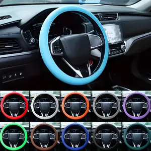 Thin, Non-Slip Silicone Steering Wheel Cover - Available in a Variety of Colors