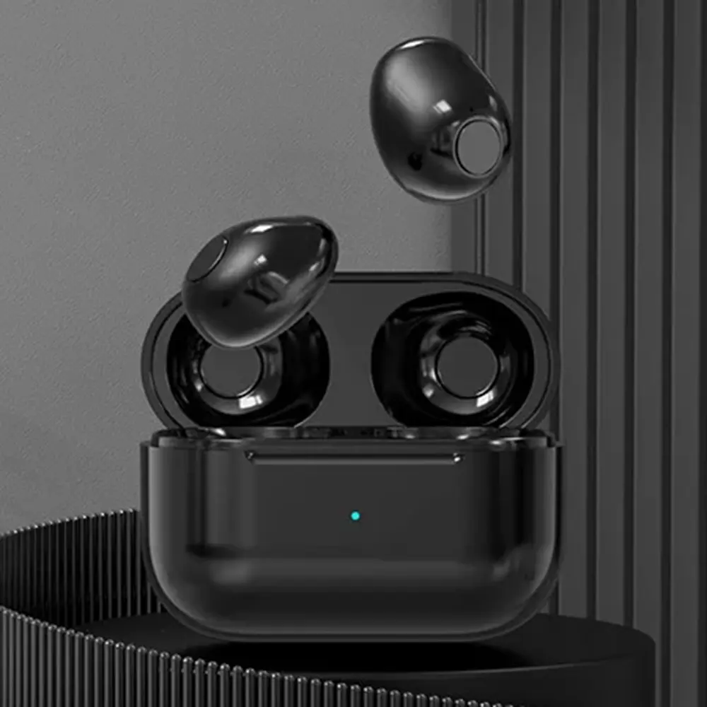 Mini Sleep TWS Wireless Bluetooth Earbuds with Mic, HD Call, Stereo Audio, Long Standby, Noise Cancelling Electronic In-Ear Sport Headphones for Gaming