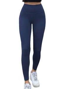 Ladies' Solid Color Wide-Waist Leggings,Back To School Clothes