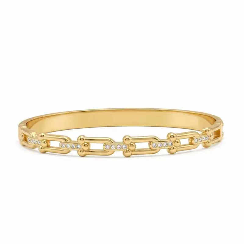 Bangle clip stainless steel ( diameter 62 mm ) PVD 18 k