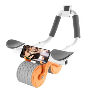 Rebound ab wheel, elbow support, core muscle training, plank support, with counter and phone holder, abs training