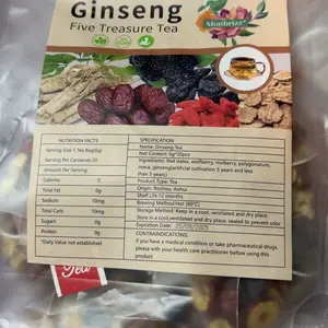 Product Review of Ginseng Five Treasure  Wolfberry Tea Men's Health Mulberry Herbal Tea 20/40/60bags - Beverage from A**2