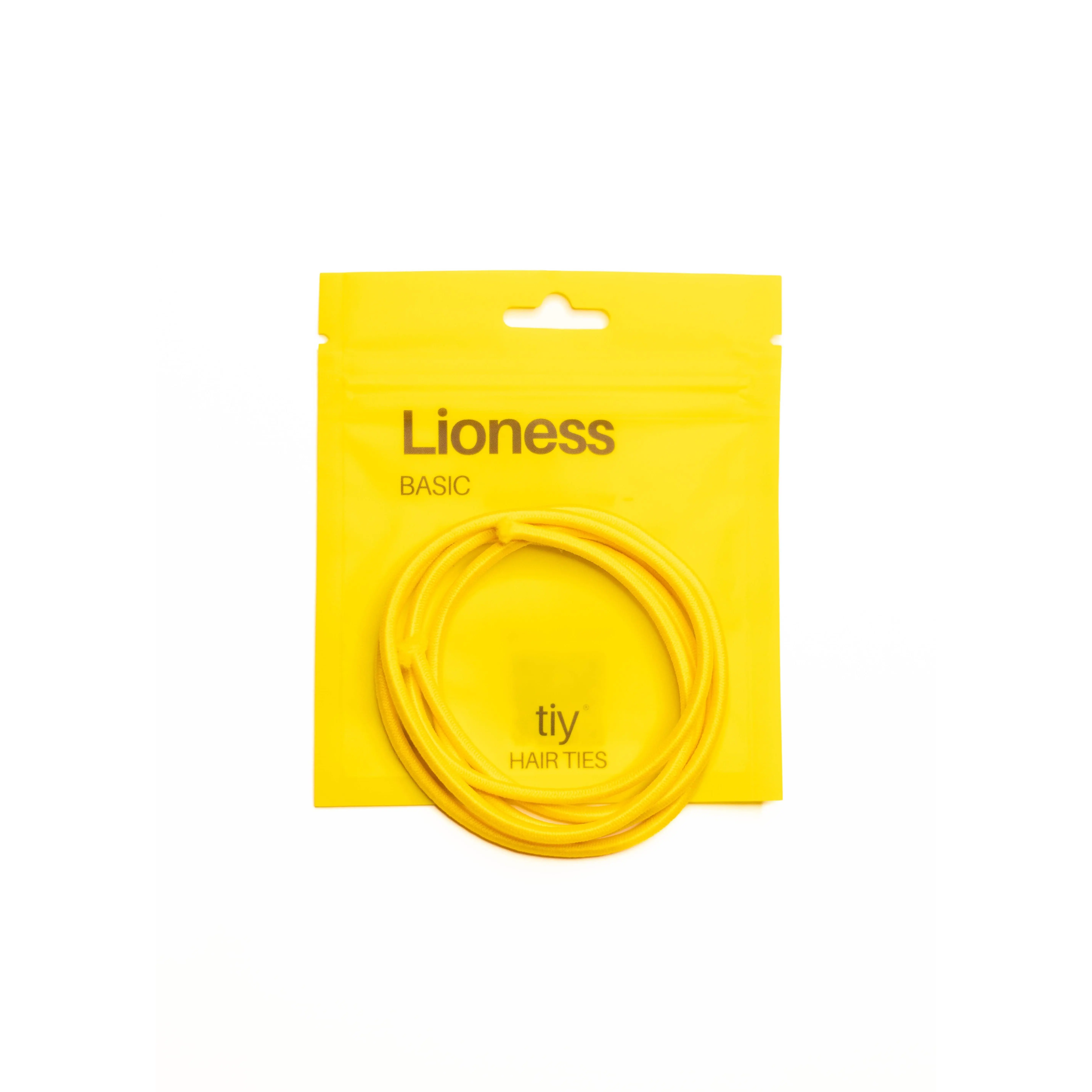 TIY Lioness Basic Hair Tie - 34 Inches Yellow Customizable Hair Tie for Any Hair Type - 13x Stronger & 2x Stretchier Than Regular Hair Ties