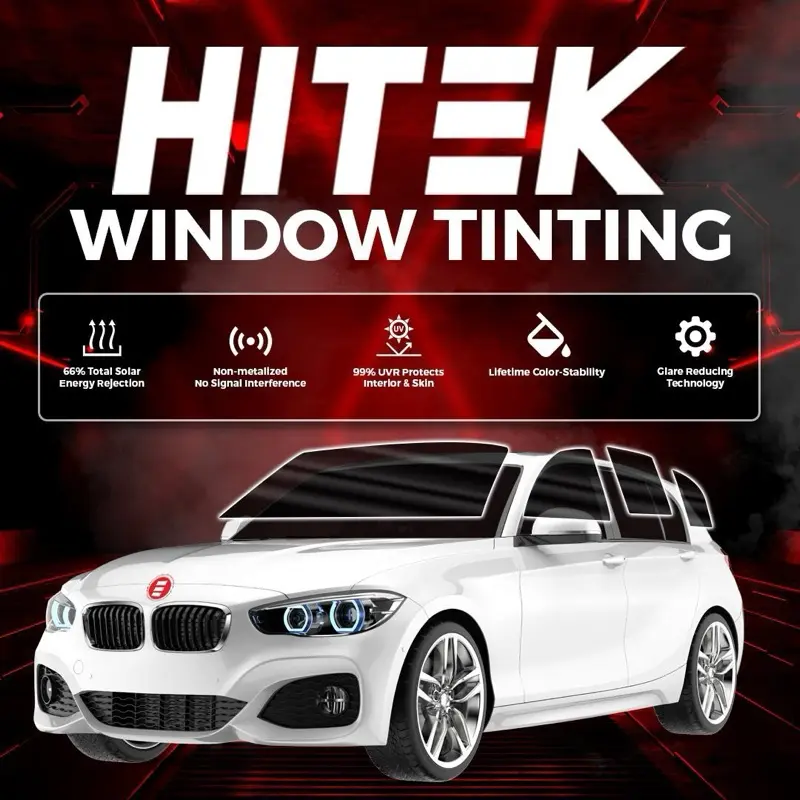 Hitek Nano Carbon Window Tint Precuts - 99% UV & 60% Solar Energy Rejection for Enhanced Car Protection