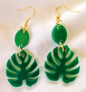 Acrylic Monstera Earing's