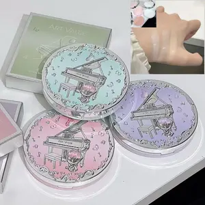 Qinyin Butterfly Dream Silk Powder Blush, Creamy Natural Finish, Long-Lasting Matte Makeup, Suitable for Any Skin Tone, Includes Mirror, Makeup Beauty Cosmetics