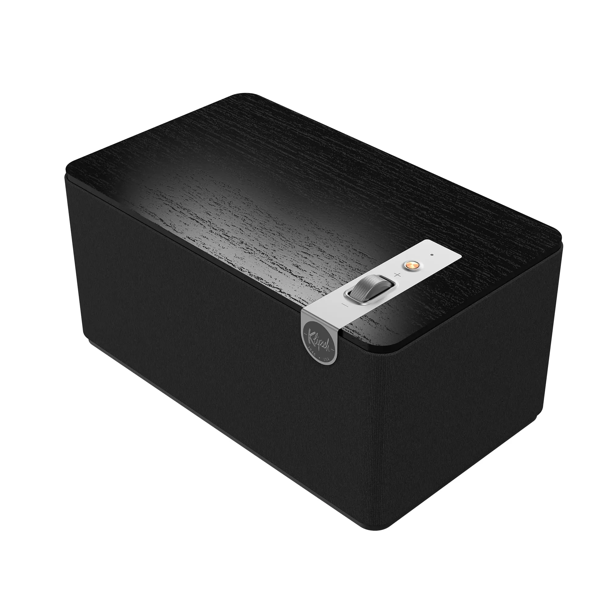 Klipsch The 3 Plus Luxury Tabletop Wireless Stereo Bluetooth Bass Speaker System - Home Entertainment, Turntable Ready, Phono/RCA Inputs, Bluetooth 5.3, 40 ft. Range, USB Type-C, Matte Black, Wireless Subwoofer Combo Speakers