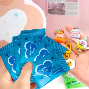 5pcs Cute Keychain Blind Bag Set, Surprise Gift Doll Accessories, DIY Party Favors, Backpack Charms, Holiday Decorations, Handmade Keychain