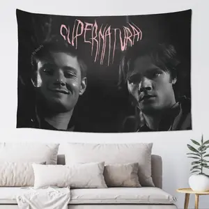 One enhanced version of the supernatural art backdrop for the concert in the living room, birthday decoration, 40 inches by 60 inches.