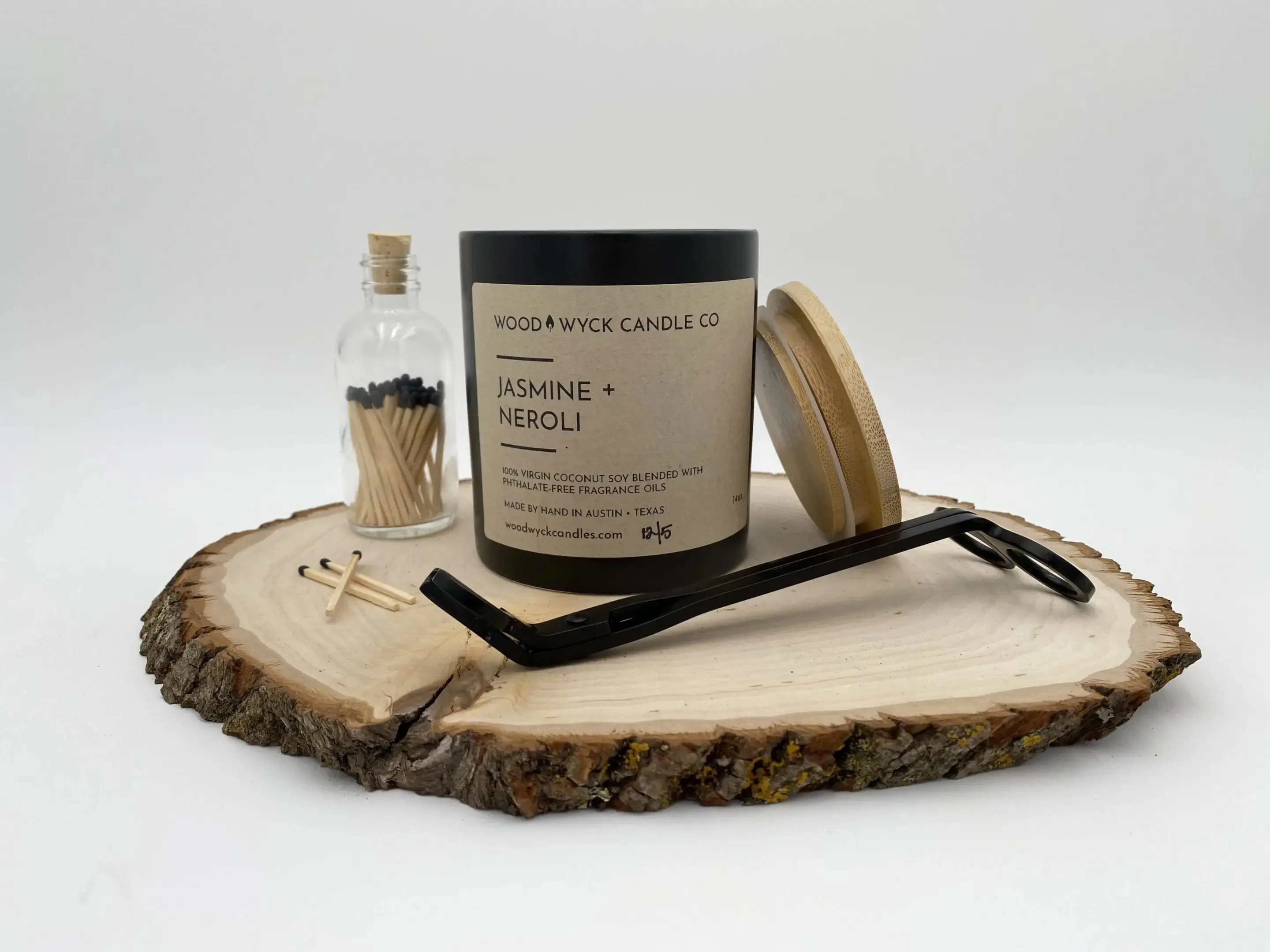 Jasmine + Neroli Wood Wick Candle