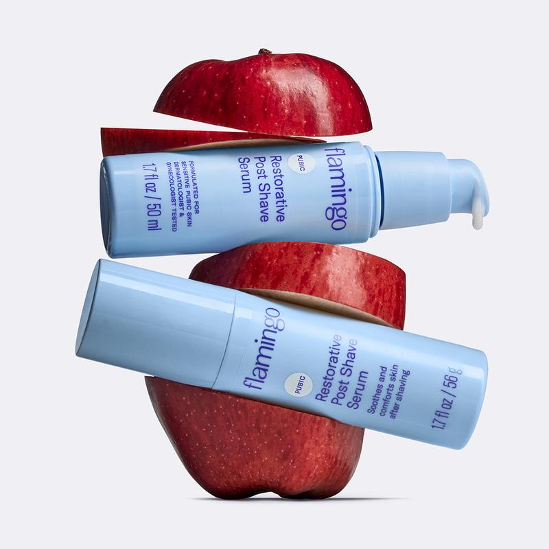 Flamingo Pubic Restorative Post Shave Serum with Oat Extract, Ceramides, and Apple Extract | Soothing, Calming Sensitive Skin | Gentle Aftershave