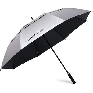 Inch uv protection golf umbrella auto open vented double canopy oversize extra large windproof sun rain umbrellas
