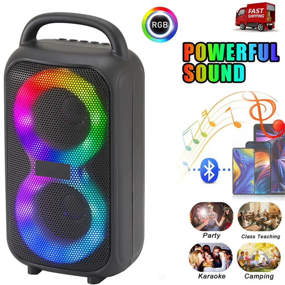 1000W Party Portable Speakers Bluetooth Wireless Boombox Sound Large Speaker Dual 3 Inch Subwoofer for Outdoor Dancing Family CURUK