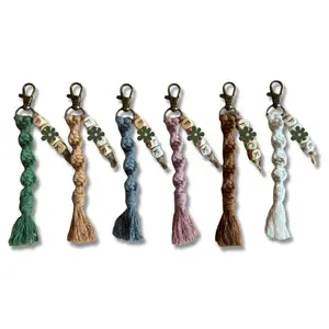 Boho Macrame Snarky Keychain