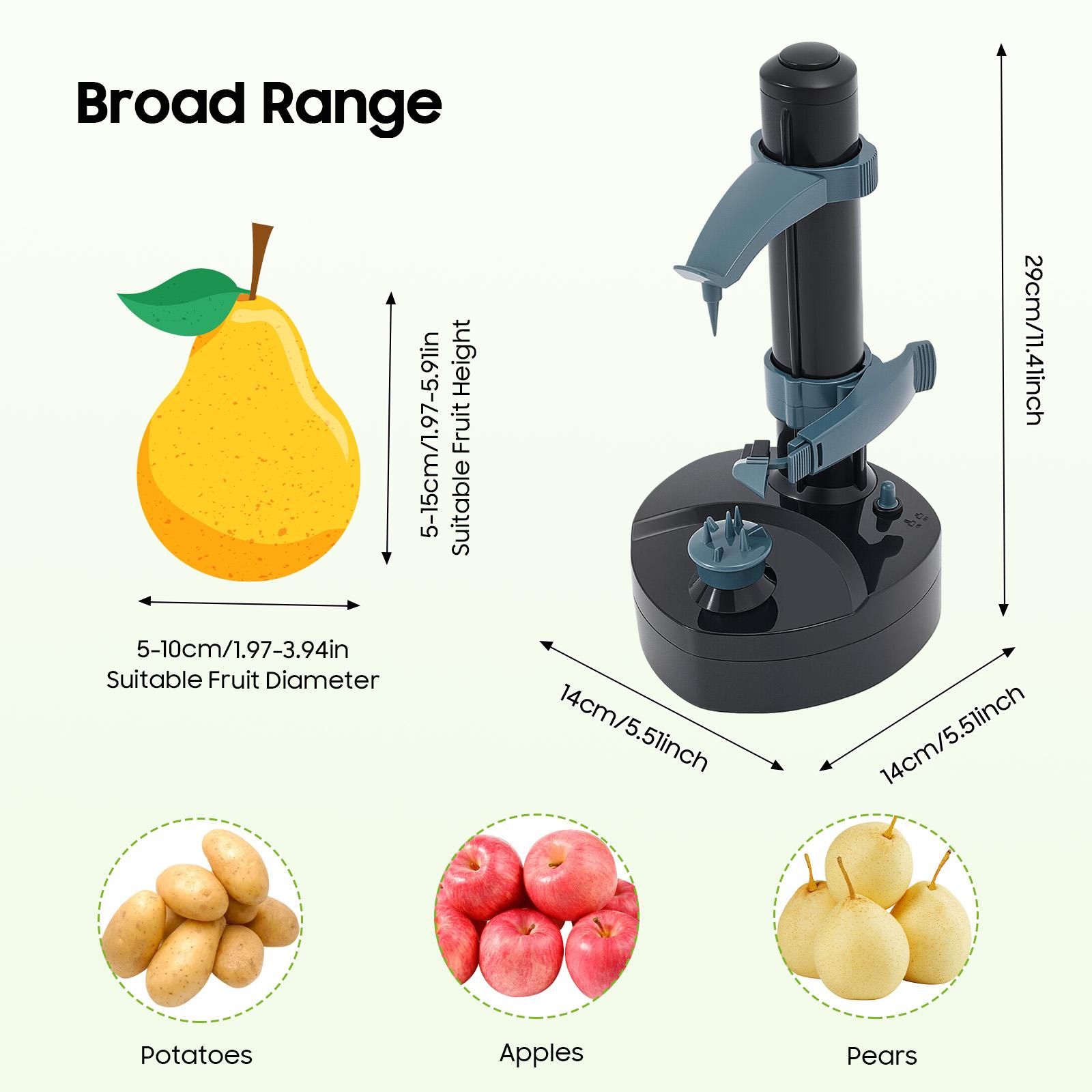 Electric Peeler for Apple Pear Fruits Vegetables Diameter 5-10 cm