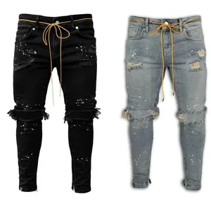 Men's Slim-fit Ripped Pants  Men's Jeans
