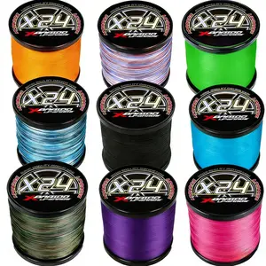 500 meters / 300 meters green 24-pound fishing PE line, large spool fishing line, smooth and abrasion-resistant, suitable for freshwater and saltwater fishing, ideal for anglers and fishing enthusiasts.