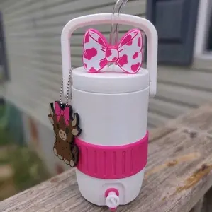 Mini Can Koozie, Highland Cow Design
