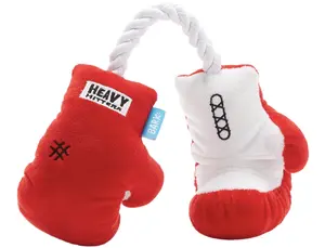 Barkbox Dog Toy Plush Throwing Munches Squeaky Dog Rope Toy