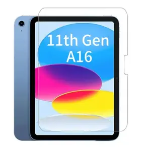 1pc iPad Tempered Glass Screen Protector, HD Clear Anti-Scratch Shockproof Full Coverage, Fingerprint Resistant, Tablet Protector, Compatible with iPad Air 4 5 6 / 7 8 9 10th Gen / iPad 11