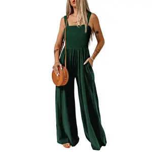 Layla Wide Leg Jumpsuit | Summer Romper with Pockets