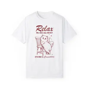 Copy of Funny Cat Lover Garment-Dyed T-shirt - Chonk Oh Lawd They Comin - Cat Owners, Animal Lovers, Cat Moms, Dad Gifts, Birthday Present,