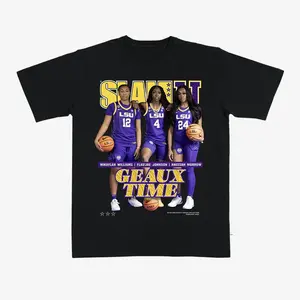 LSU Tigers Women Basketball Graphic T-Shirt USA – Geaux Time Slam Shirt for Fans Game Day Men Women Tops