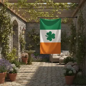90cm X 150cm, 3ft X 5ft, Irish Shamrock Flag, St. Patrick's Day Special, Shamrock Banner