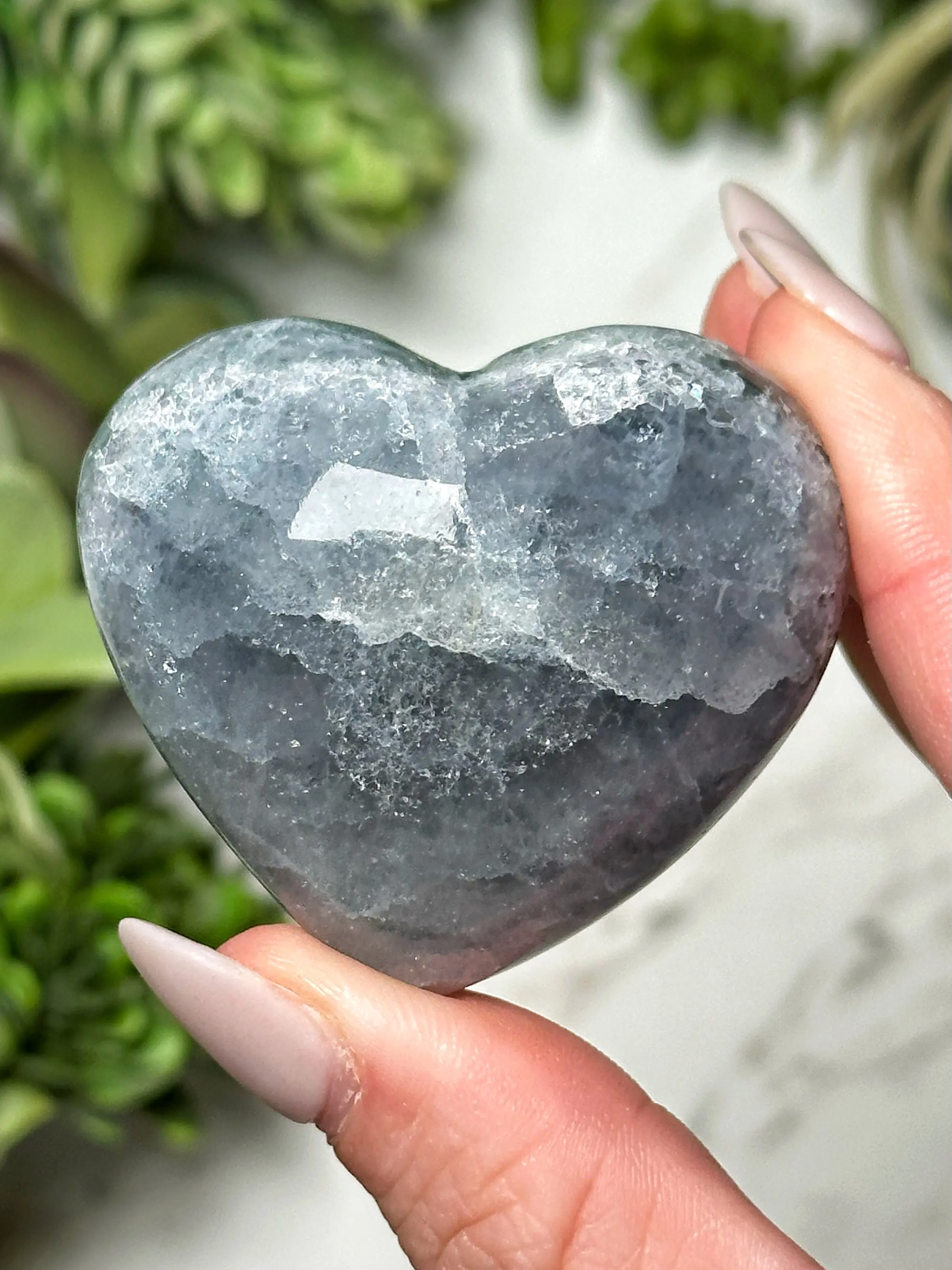 Fluorite Heart - #7